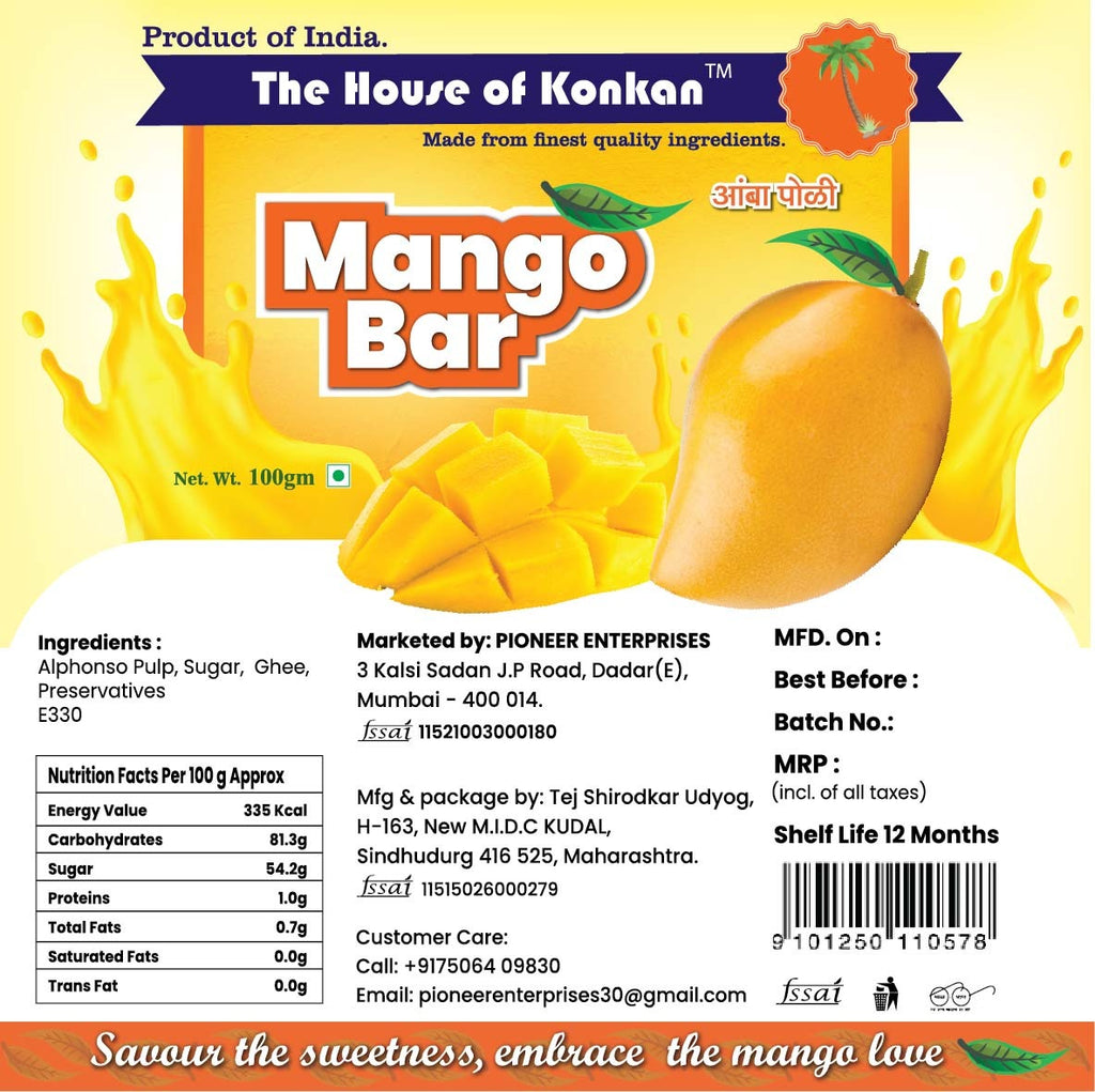 THOK Mango Bar (Amba Poli) 100g - Pack of 2