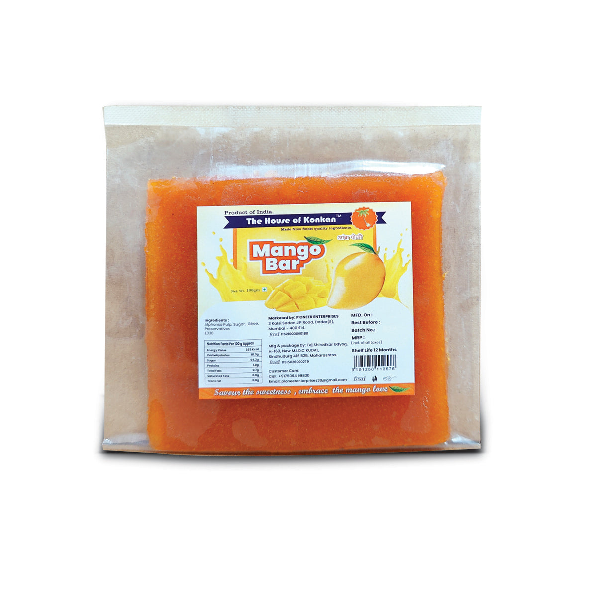THOK Mango Bar (Amba Poli) 100g - Pack of 2