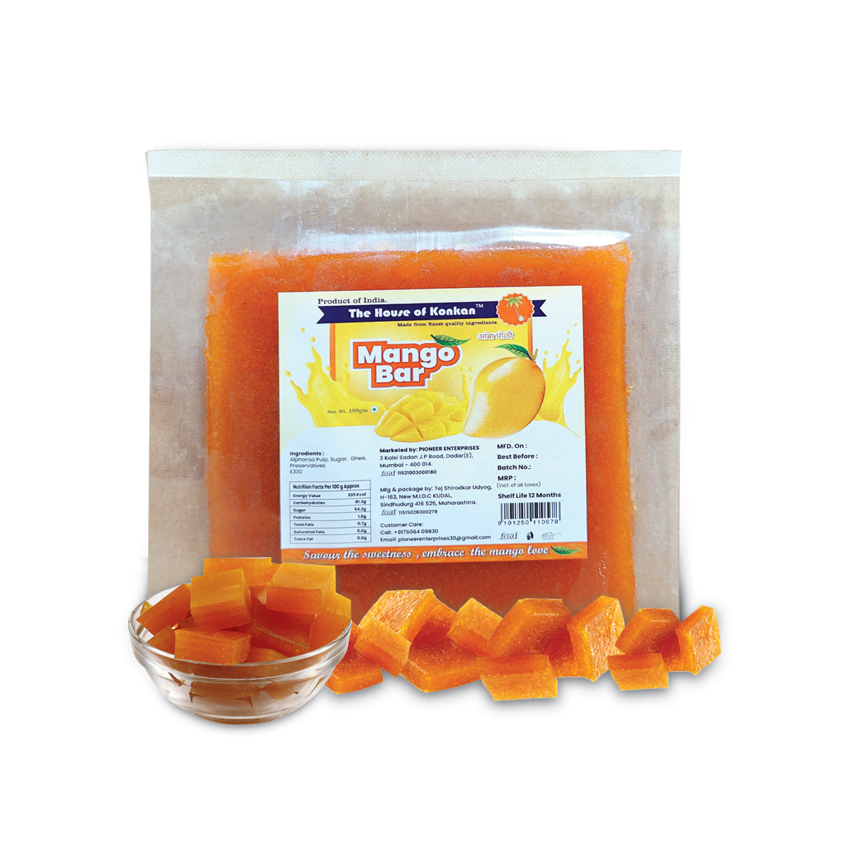 THOK Mango Bar (Amba Poli) 100g - Pack of 2